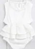 Mode Casual Slim Solid Neugeborenen Kind Baby Mädchen Kleidung Sleeveless Badeanzüge Beachwear Tutu Outfit 0-2Y Schöne