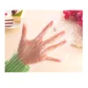 DHLバイDHL高品質の使い捨て可能な透明な手袋PE 100個の手をたくさんの手の保護ホームキッチン手袋家庭の掃除