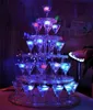 LEDアイスキューブ7色の変更夜ライトアップの結婚式の装飾パーティービールのガラスの水の誘導のためのLEDグローアイスキューブランプ
