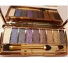 Mode Eyeshadow Palette 9 Färger Matte Ögonskugga Palett Glitter Eye Shadow Makeup Naken Makeup Set Kosmetika *