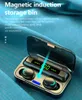 Vitog F9-5C TWS Bluetooth 5.0 Kulaklık 9d Stereo Müzik Kablosuz Kulaklıklar Suya Dayanıklı Spor Kulakiçi LED Ekran Kulaklık ve Mic ile