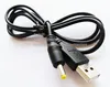 USB2.0 En manlig till DC 4.0x1.7mm Manlig strömavgift Supply Connector Cable för Sony PSP / 10PCS