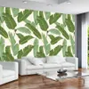 Beibehang Personalizado 3D Wallpaper folha Modern jardim minimalista floresta tropical planta de banana papel tapety mural de parede do fundo