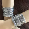 Ny Retro Manschettband Armband Tibetansk Silver Metall Carving Fisk Elefant Blomma Bangles Vintage Gypsy Smycken Kvinna Gåvor