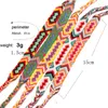 꼰 팔찌 보헤미안 스레드 팔찌 복고풍 수제 보헤미안 멀티 컬러 문자열 코드 짠 꼰 히피 우정 팔찌 여성 남성