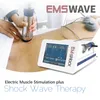 Macchina portatile per la stimolazione muscolare Dispositivo per la terapia ad onde d'urto per problemi di DE con 5 trasmettitori e 4 aspirapolvere