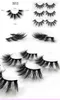 Nowy 3 Pairs Natural Długi Fałszywy 3D Mink Rzęsy Soft Mink Lashes Makeup Eyelash Exeves Eye Lashes