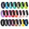 Xiaomi MI 밴드에 대한 200pcs 3/4 스트랩 바르케늄 다채로운 실리콘 스트랩 Miband 4 교체 용 스마트 밴드 액세서리 MI 밴드