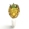 14mm 18mm Mannelijke Glazen Bong Kom met Dikke Waterpijp Pyrex Kleurrijke Gouden Ananas Roken Glazen Kommen Waterleidingen voor Dab Rigs