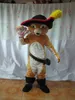 Professional kundenspezifisch Der Stiefel Katze-Maskottchen-Kostüm gelbe Katze Charakter Astronauten Mascot Kleidung Weihnachten Halloween Partei-Abendkleid