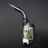 Outdoor BBQ Multipurpose Hose Jet Torch Lighter Gasoline 1300 C Kitchen Turbo Gas Stove Ignition Cigar Pipe Cigarette Windproof Lighter