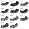 3D Vison Cils Maquillage des yeux Vison Faux cils Doux Naturel Épais Faux Cils 3D Eye Lashes Extension Beauté Outils SD styles DHL Gratuit