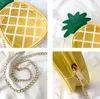 Baby Girls Väskor Transparent Jelly Pineapple Messenger Bag Lovely Fruit Handväskor Casual Chain Crossbody Väskor Kids Brand Purse Gratis DHL