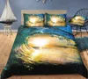 Ensemble de literie imprimée en mer de plage fraîche roi 3d Coquette de couette coquille queen Textile Home Textile Double lit simple ensemble avec taie d'oreiller 3PCS9432941