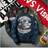 Designer High Quality Thick Jacket Windbreaker Embroidery Baseball Thin Army Green Motorcycle Air Fashion Trend Men Outerwear Jacket