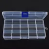 New Arrival 15 Slots Plastic Adjustable Jewelry Beads Storage Box Craft Organizer Case For Home Daily Organizing Tool