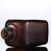 Most Popular 10ml 20ml 30ml 50ml 100ml Amber E liquid Perfume Essential Oil Glass Dropper Bottles With Bamboo Cap For Cosmetics Essence