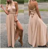 Mehrfarbige Damen Multiway Wrap Cabrio Boho Maxi Club Rotes Kleid Bandage Langes Kleid Party Brautjungfern Infinity Robe Longue Femme