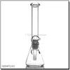 Narghilè 10 pollici Beaker Bong con tacche in vetro per pipa ad acqua dab rig bong stile classico