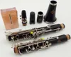 Buffet Steigeisen Blackwood Clarinet E13 Modell B Klarinetten Bakelit 17 Tasten Musikinstrumente mit Mundstück Reeds