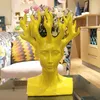 Creative Human Head Flower Vase Movie Figure Home Decor Art Designer Flower Arrangement Vase Table Vase