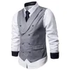 et gilets à double boutonnage fins style britannique pour hommes adaptés au dîner de danse de mariage pour hommes gilet pour hommes a33