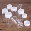 Beyaz Plastik ile 15 adet 50 ml 37 * 70mm Cam Şişeler Düğün Hediyesi için Baharat Şişeler Konteyner Şeker Kavanozları Şişeleri DIY Craft Caps