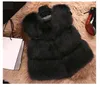 Designer Fur Vest Women Waistcoat Pelzmantel Zwart wit blauw roze kleur plus maat warme mouwloze jas