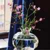 ガラスの花瓶の手作りガラスの植木鉢の水耕木の花の配置工芸品のデスクトップの装飾透明な花瓶の装飾クリスタル