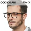 Occi chiari men نظارات إطار البصرية الواضحة العدسة وصفة طبية مضادة للضوء الأزرق acetate eyewear eyeglasses w-colopi