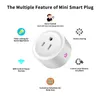 Mini Smart Switch Outlet UsuUuk Standardowy bezprzewodowy głos Wi -Fi Pille sterowanie