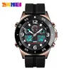 Skmei Business Watch Men Wristwatch Quartzデュアルディスプレイウォッチファッションカジュアル3時間防水ストップウォッチクロックRelogio Masculino L2498826
