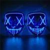 Masque d'Halloween LED Light Up Party Funny Blood Ghost Glowing Masque Festival Cosplay Costume Halloween Party LED Masques HHA824