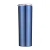 Colorful Skinny Tumblers with Seal Lids and Straws 20oz Stainless Steel Double Vacuum Insulated Unbreakable Tumbler