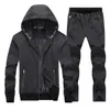 Hommes ensemble sweats à capuche vêtements de sport 2019 printemps automne nouveaux sweats ensemble de sport hommes survêtements 2 pièces sweats à capuche + pantalon costume vêtements