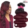 burgundy ombre hair bundles