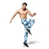 Calças masculinas de compressão para musculação leggings skinny de secagem rápida calças masculinas camufladas