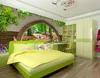 Papier peint mural personnalisé 3D bois soft bois jardin paysage luxe papier peint hôtel hotel salon de toile de fond de toile de toile de fond de pare-toile de pared 3D 3D
