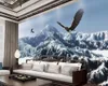 Montagne montagne 3d papier peint salon personnalisé 3d luxe papier peint TV toile de fond photo papier peint
