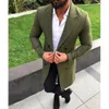 2019 Fashion Trench Coat Men Double Breasted Long Trench Coat Winter Warm Outwear Jacket Overcoat Peacoat Plus Size M-3XL