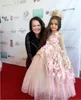 2019 Принцесса Платья для девочек с блестками Кружева 3D Аппликация с длинным рукавом для девочек Конкурсные платья Пушистые бальные платья причастия