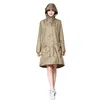 Yuding femmes imperméable à capuche vêtements de pluie imperméable à l'eau en plein air manteau de pluie Polyester unisexe imperméable imperméable Para Lluvia Mujer