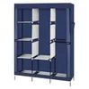 71 "портативный шкаф для одежды шкаф для хранения стеллаж с полкой синий