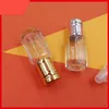 3 ml 6 ml 12 ml glas etherische olie reist flessen lege rol op hervulbare parfumfles stalen roller bal F3468