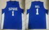 Jam Spire Institute #1 Lamelo Ball High School Basketball No Name Jersey White Royal Blue Kentucky Wildcats Men Youth Women Kids Ed S-4xl