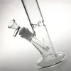 12 -calowe szklane bongi woda prosta przezroczysty grube Pyrex Hookah mocny zlewka Recyklator Percolator Bong Bong Bowl Downstem DAB Rigs