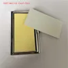 new arrival sublimaton new blank metal business card case bank Credit Card Packages DIY blank hot transfer printing consumables