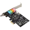 Freeshipping PCI-E 5.1 ​​Dźwięk 6 Port karta dźwiękowa CMI8738 Kino Stereo Surround Sound Card