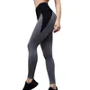 Cintura alta mulheres yoga calças empurrar fitness respirável esportes leggings executando calças esportivas sportswear vestuário ginásio feminino cinza