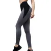 High Waist Women Yoga Pants Push Up Breathable Fitness Sports Leggings Running Tights Sportswear Slim Gym Clothing Female Gray